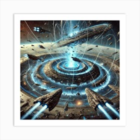 Gravitational Vortex Generator Disorient Fleets Converted Art Print