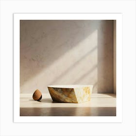 Marble Bowl In A Room 1 Art Print