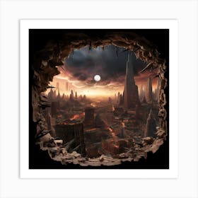 Star Wars Cityscape Art Print