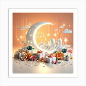 Ramadan Kareem Mubarak Lanterns 4 Art Print