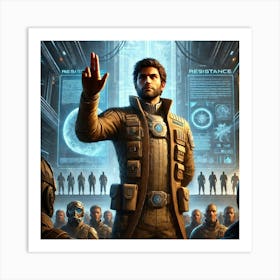 A Sci Fi Depiction Of Viktor Sokolov Inspiration Art Print