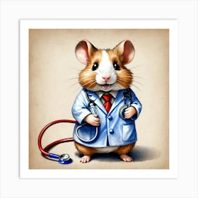 Doctor Mouse 2 Art Print