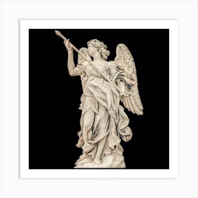 Angel Holding A Spear Art Print