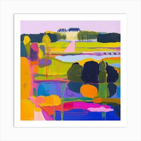 Colourful Gardens Park Of The Palace Of Versailles France 1 Art Print