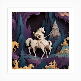 Paper Cut Art Art Print