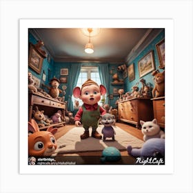 Mouse In A Room Art Print