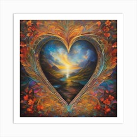 Heart Of Gold Art Print