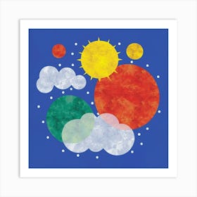 Sun And Clouds 1 Art Print