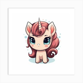 Cute Unicorn 286 Art Print