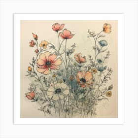 Wildflowers Art Print