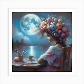 Moonlight Artist Art Print