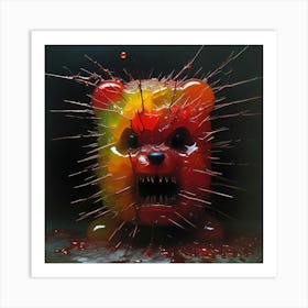 Gummy Bear With Spikes Art Print