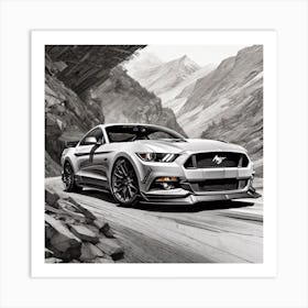 Ford Mustang Gt 4 Art Print