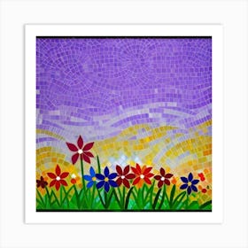 Mosaic Painting 4 Art Print