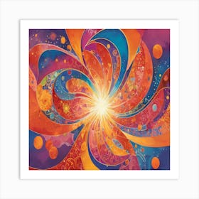 Burst Of Color Art Print