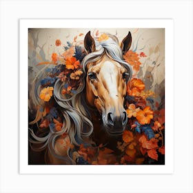 Autumn Horse Art Print