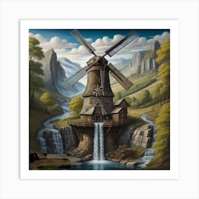 Windmill Art Print