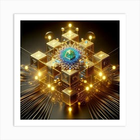 Arithmetic Cube Art Print