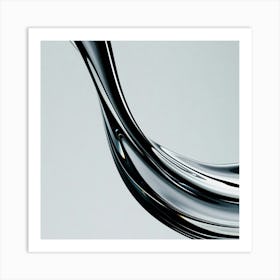 Abstract Water Drop Art Print