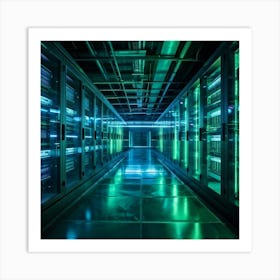 Ai Driven Security Protects A Future Proof Data Center Advanced Ai Processors Monitor Streams Of Da (5) Art Print