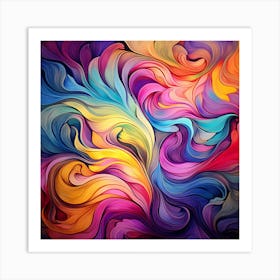 Abstract Colorful Background 2 Art Print