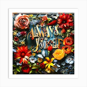 Always Be Yourself 9 Art Print