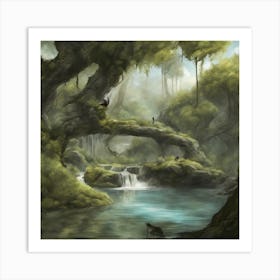 Elven Forest Art Print