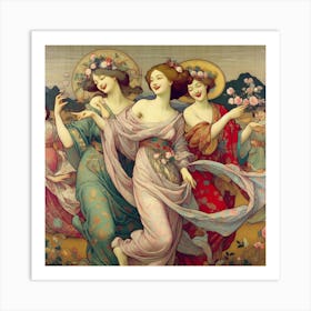 Dance Of The Flowers Art Print