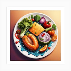 Food Illustration Art Print