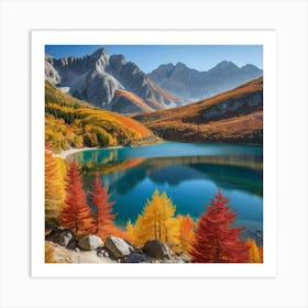 Autumn In The Mountains Art Print