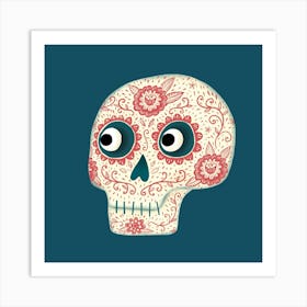 Day Of The Dead Sugar Skull Art Print