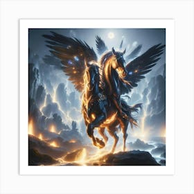 Mystic Horses Art Print