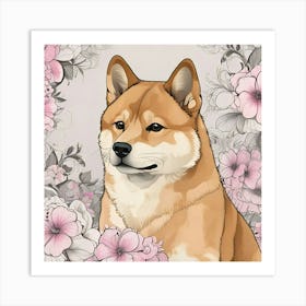 Shiba Inu 65 Art Print