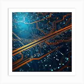 Circuit Board 22 Art Print