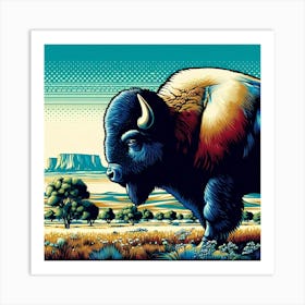 Bison 4 Art Print