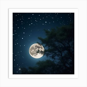 A Glowing Night  Art Print