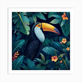 Toucan In The Jungle 5 Art Print