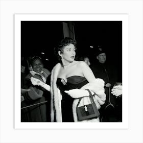 Actress Yvonne De Carlo Attends A Premiere In Los Angeles, California Art Print