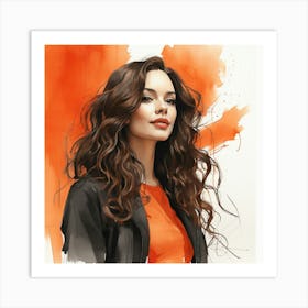 Portrait Of A Woman 3 Art Print