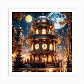 Twilight city Art Print