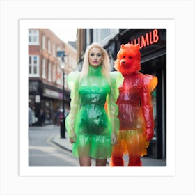 THE GUMMY BEARS TAKE OVER BRICK LANE 2 Art Print