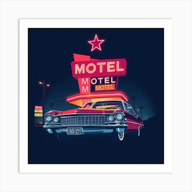 Motel Motel Art Print