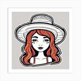 Mexico Hat Sticker 2d Cute Fantasy Dreamy Vector Illustration 2d Flat Centered By Tim Burton (9) Art Print