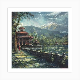 Tibetan Temple 1 Art Print