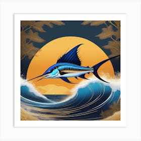 Sailfish In The Ocean Art Print