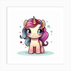 Cute Unicorn 289 Art Print