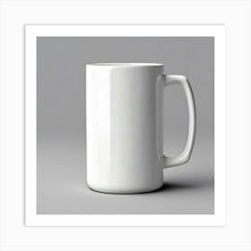 White Coffee Mug 12 Art Print