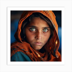 Afghan Girl Art Print