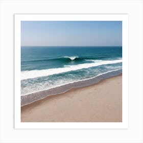 Aerial View Of A Beach 1 Art Print