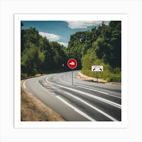 Road Sign Art Print